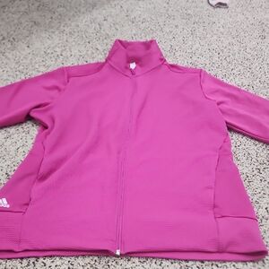 Adidas Vibrant Pink Zip-Up Jacket